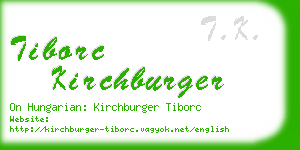 tiborc kirchburger business card